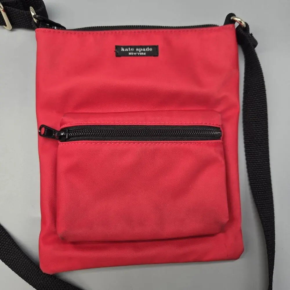 Kate Spade Red Thomas Anniversary Nylon Crossbody Bag